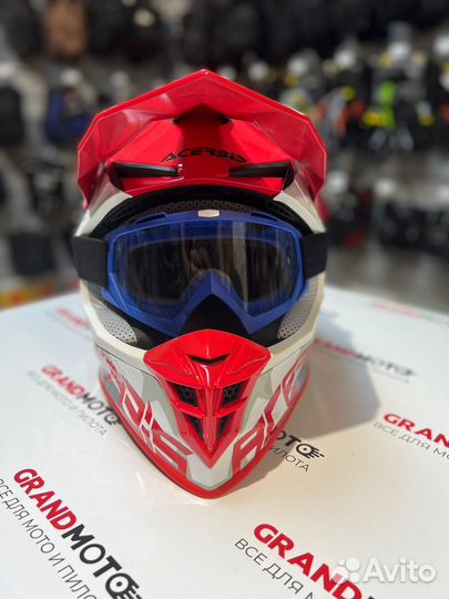 Шлем для мотоцикла кроссовый эндуро acerbis