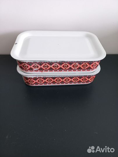 Бидон и формы для заливного эмалированные СССР