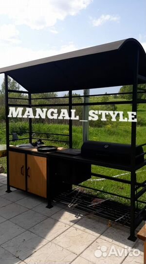 Мангал в стиле лофт