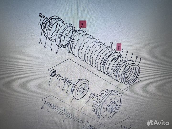 Диски сцепления Ямаха Yamaha vmax1200 XVZ1300 XV17