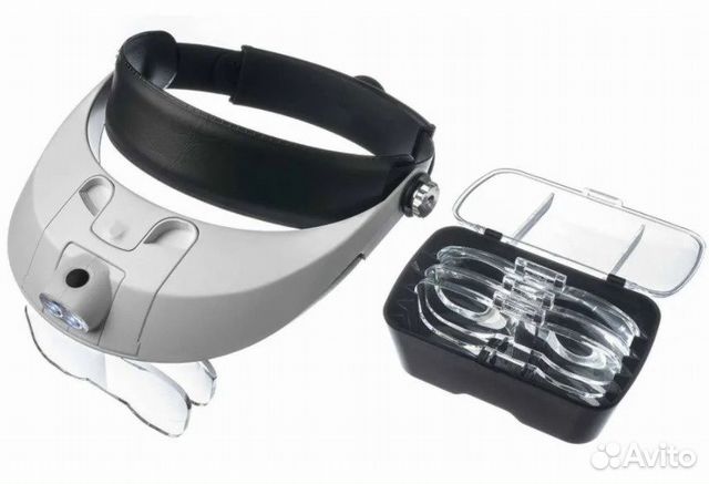 Лупа бинокулярная налобная MG81001-G