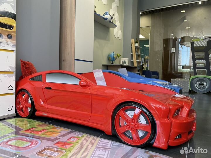 Кровать машина мустанг3d