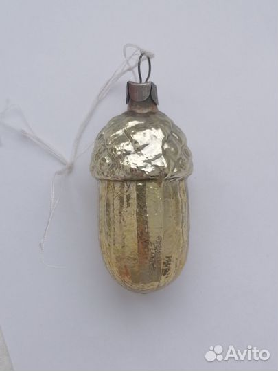 Игрушка СССР на елку желудь