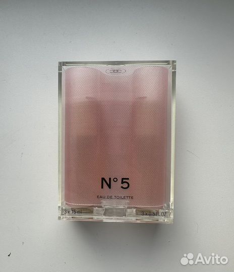 Chanel но 5 eau de toilette 15 мл набор 2 шт