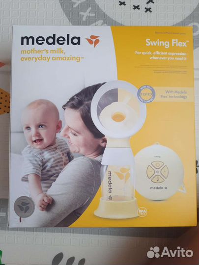 Молокоотсос medela swing flex электрический