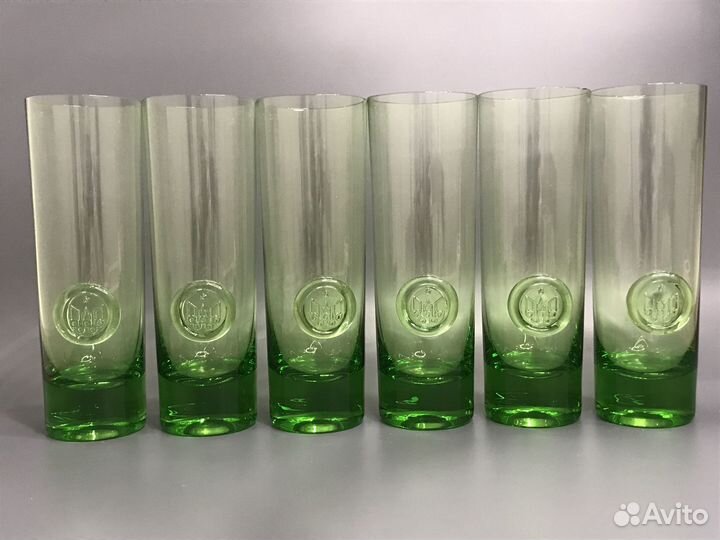 Хрустальные бокалы, цветное стекло,вазы Богемия