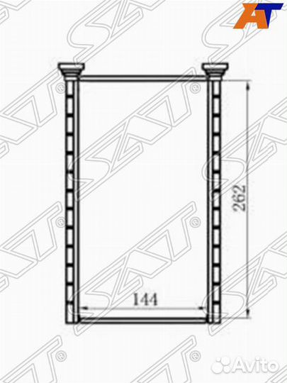 Радиатор отопителя салона mitsubishi pajero V7# 99