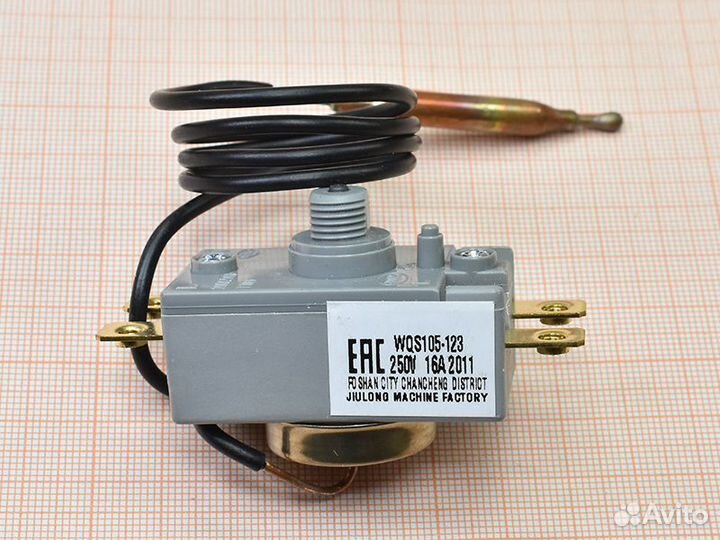 Термостат защитный для водонагревателя 105 C, 20A