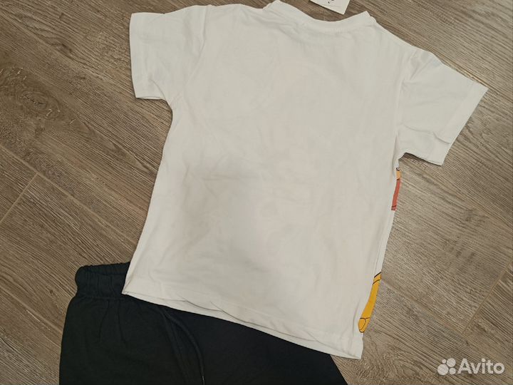 Костюм Zara футболка, шорты размеры 92-116 см