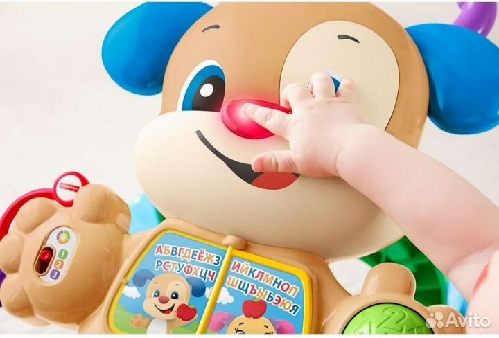 Ходунки каталка fisher price учёный щенок
