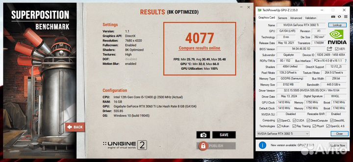 RTX 3060 Ti на гарантии