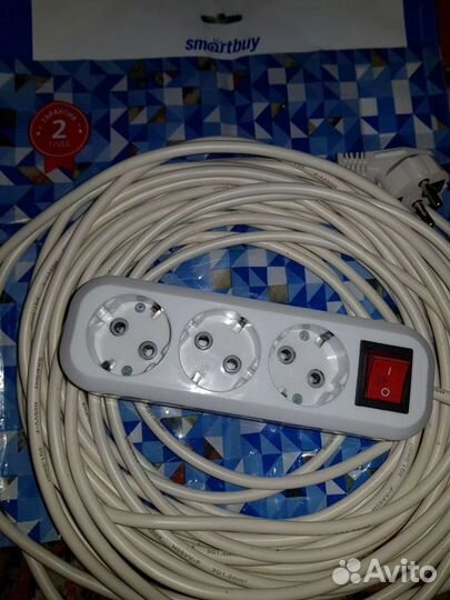 Удлинитель SmartBuy на 3 розетки 15 метров