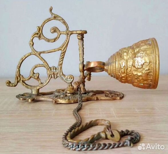 Колокол дверной старинный. Бронза