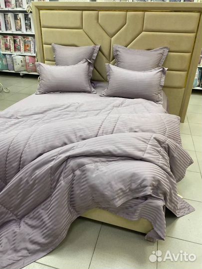Постельное белье евро с одеялом