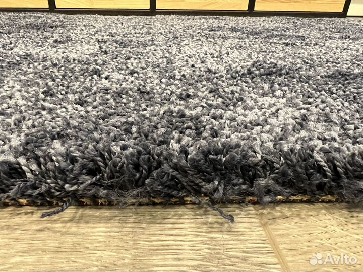 Ковер IKEA ворсовый темно-синий 100х135см