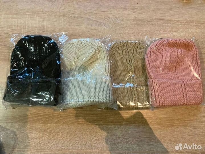 Шапка бини средней вязки Оптом i-5662