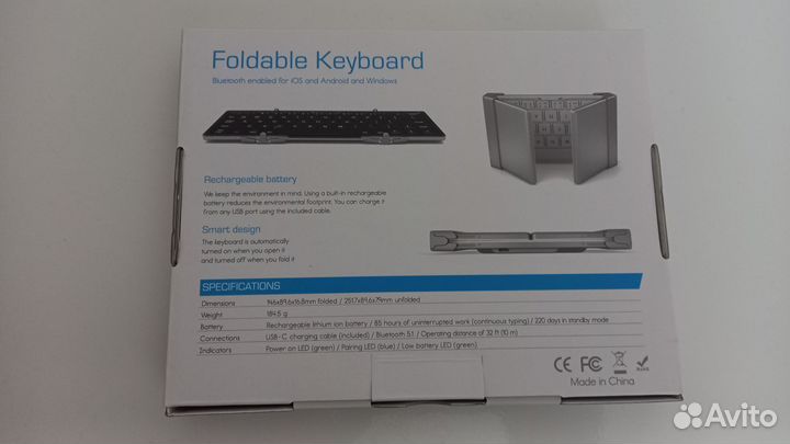 Беспроводная Bluetooth клавиатура новая