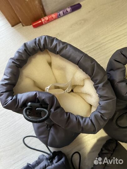 Пинетки и варежки зимние