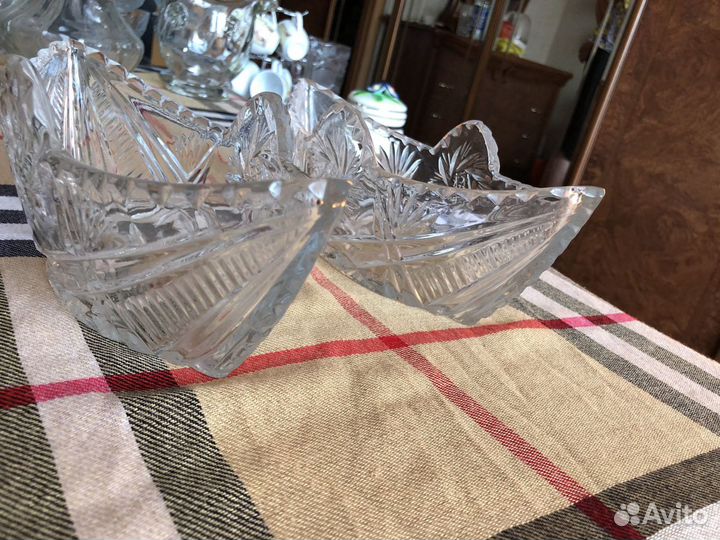 Салатники хрустальные