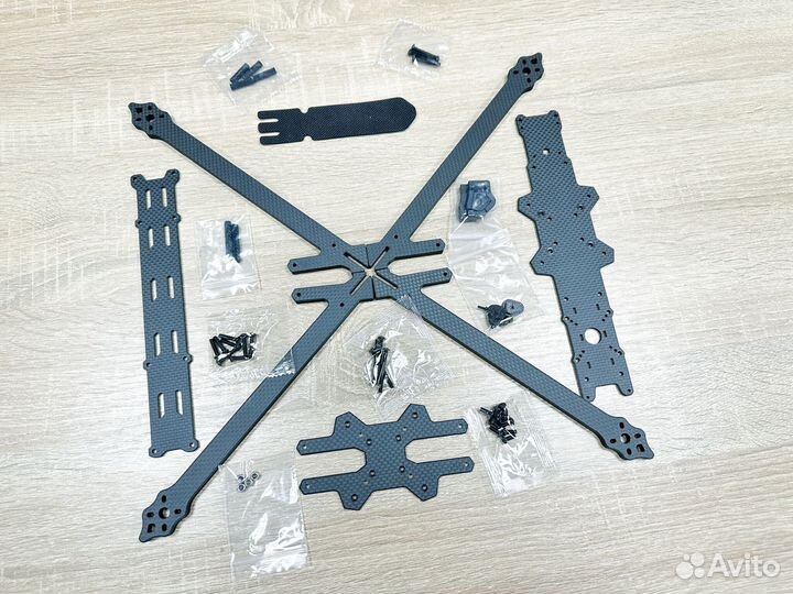 Рама для FPV дрона карбоновая XL10, 10 дюймов, 7мм