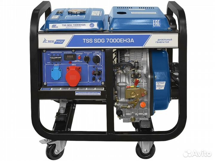 Дизельный генератор 7 квт (TSS SDG 7000EH3A)