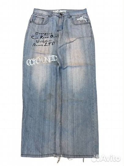 Джинсы широкие y2k ecko Unltd