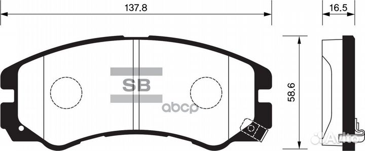 Тормозные колодки дисковые Opel Monterey 3.2i/3