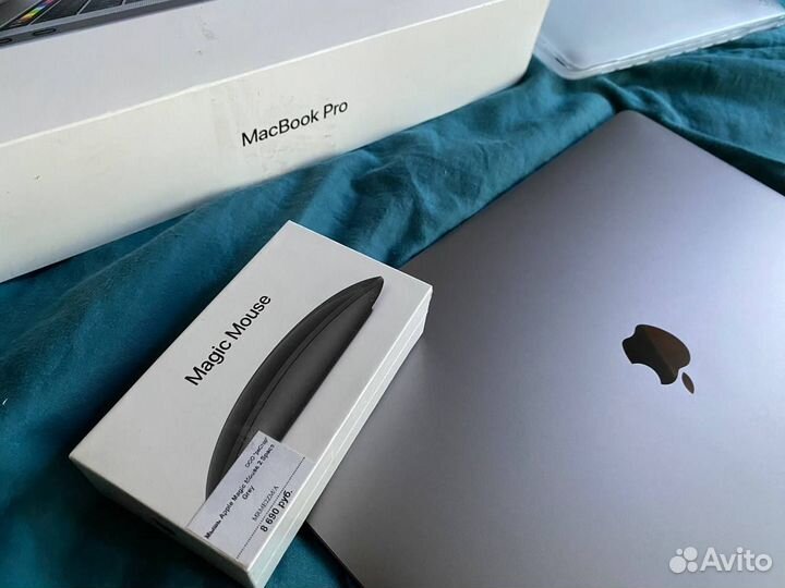 Macbook pro 15 2019, Чехол и Magic Mouse 2