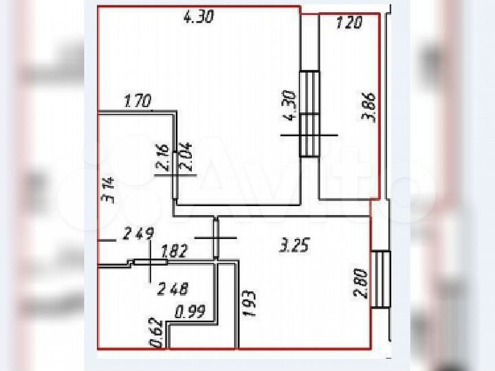 Аукцион: 1-к. квартира, 32,7 м², 6/25 эт.