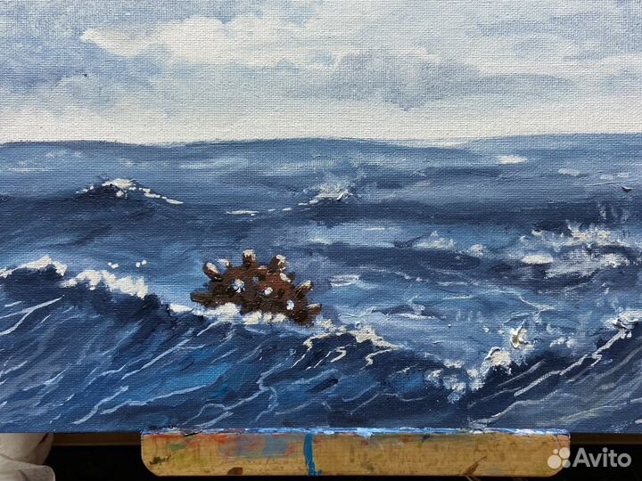 Картина маслом на холсте 40х20