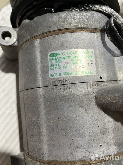 Компрессор кондиционера priora халла
