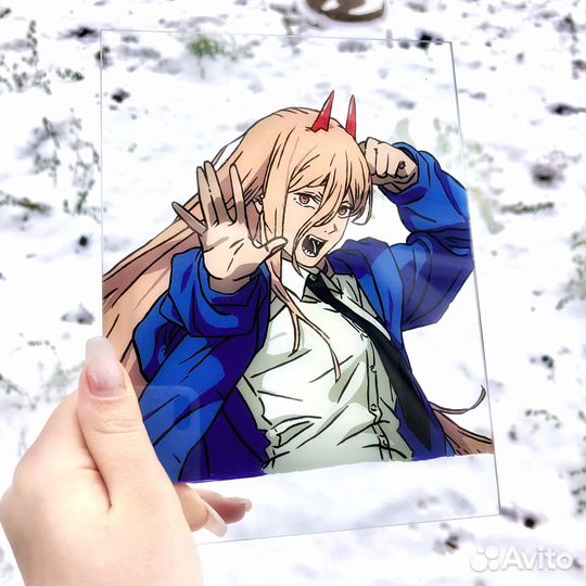 Аниме на стекле, Пауэр, Человек-бензопила