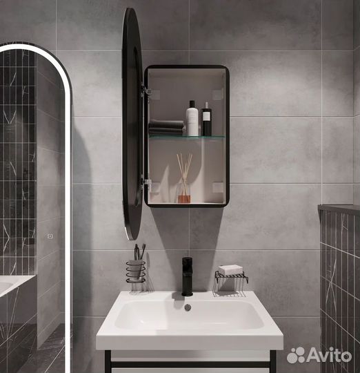 Зеркальный шкаф в ванную