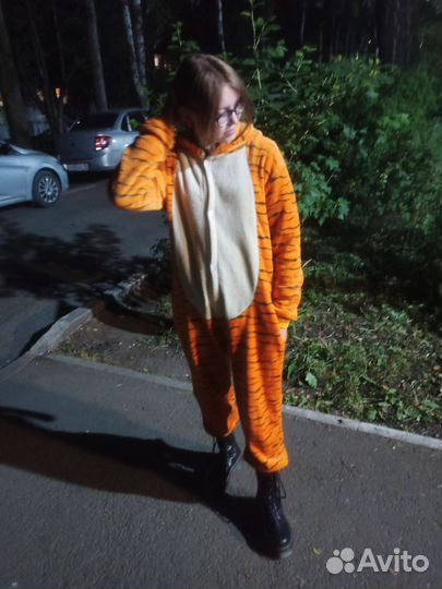 Кигуруми пижама костюм тигра тигруля