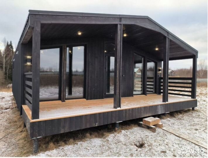 Каркасный всесезонный дом с доставкой 75 м кв, арт. гл-2780