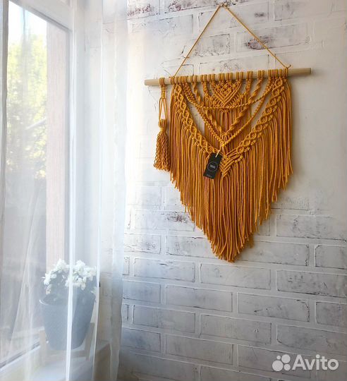 Макраме панно, гобелен, декор бохо