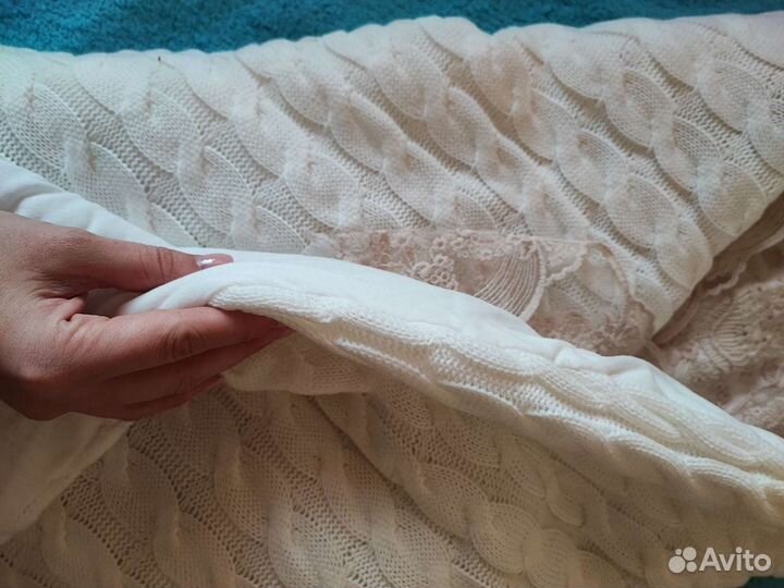 Тёплый Конверт на выписку белый