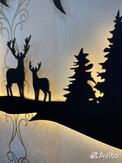 Декоративное панно с подсветкой