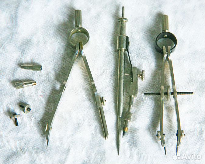 Готовальни Герм. Кульман. Тубус. Линейки логарифм