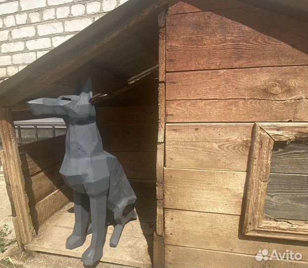 Собака из металла