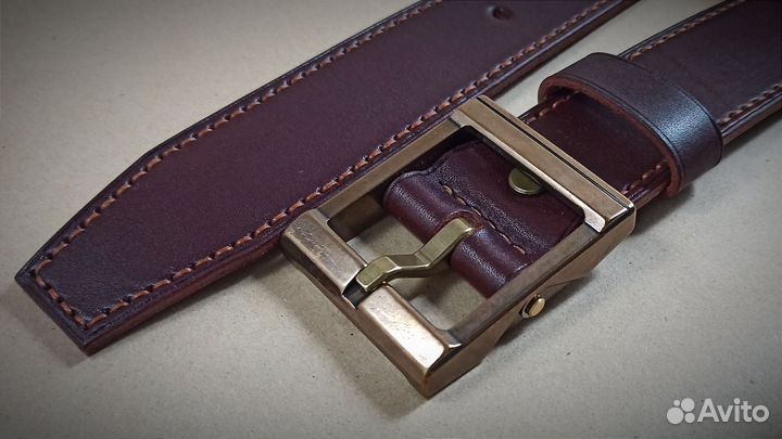 Ремень ручной работы из натуральной кожи