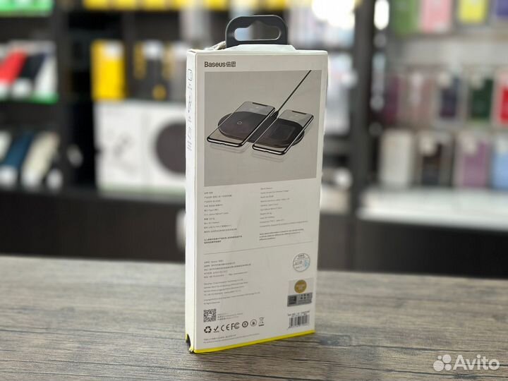 Беспроводное зарядное устройство Baseus 2в1