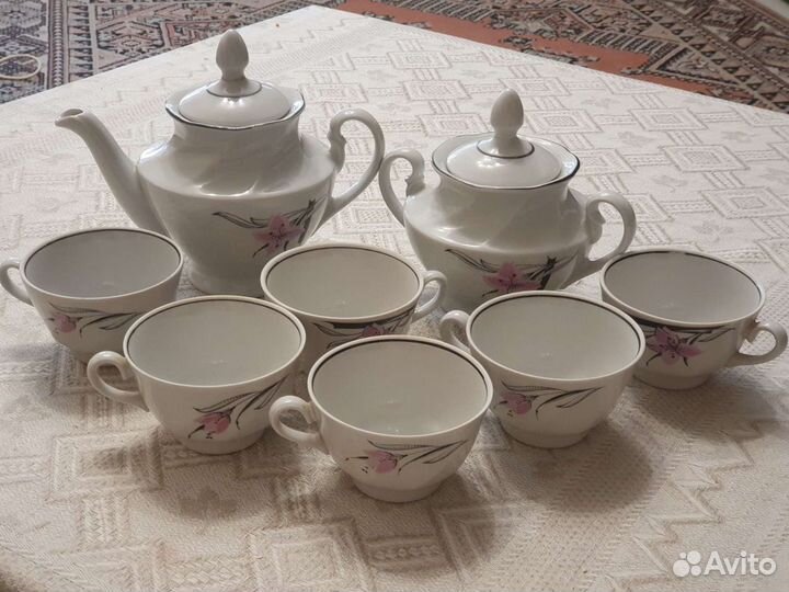 Сервиз чайный Рижский фз, сахарница рфз СССР