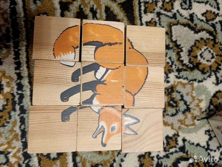 Кубики деревянные и констуктор