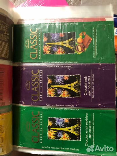 Коллекция шоколадных оберток