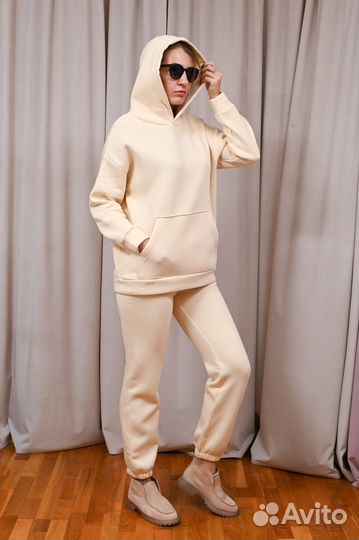 Спортивный костюм с начесом женский oversize L XL