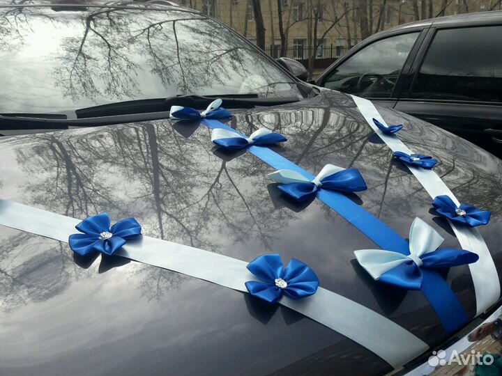Ленты на машину на выписку из роддома, свадьбу