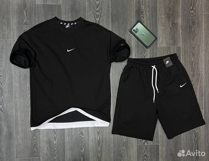 Костюм мужской летний футболка шорты nike