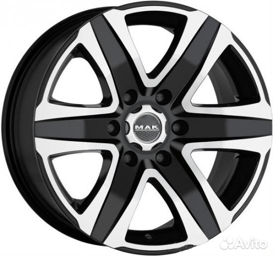 Mak Stone 6 8x18 6x130 ET 53 Dia 84.1 (black mirro