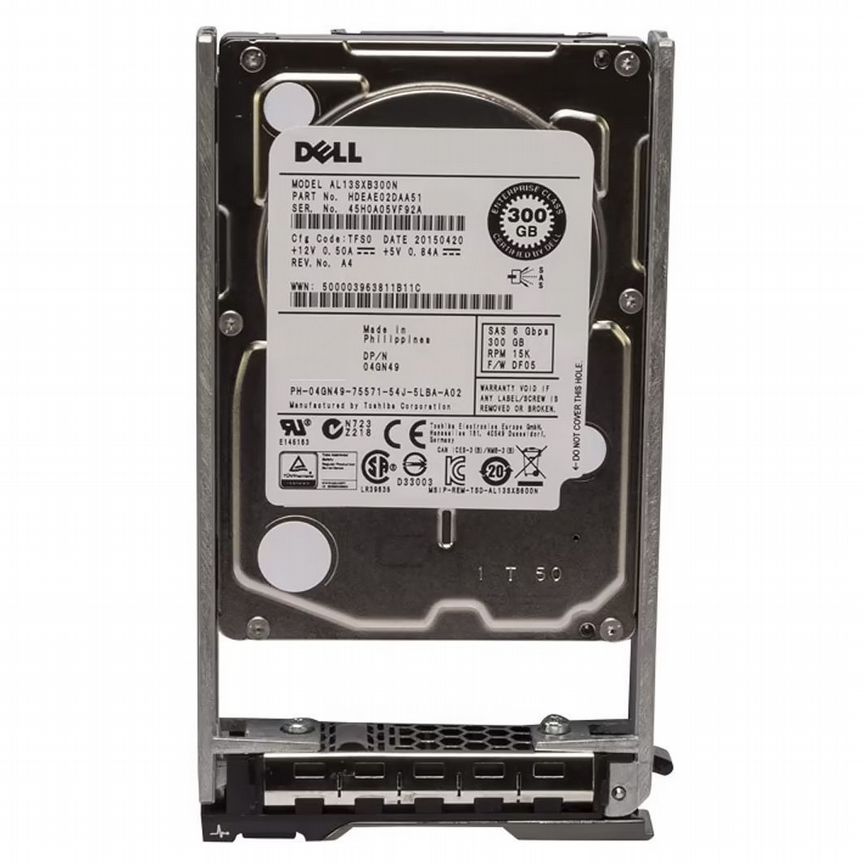 [4GN49] Жесткий Диск Dell 300gb 15k Sas 2.5 4gn49